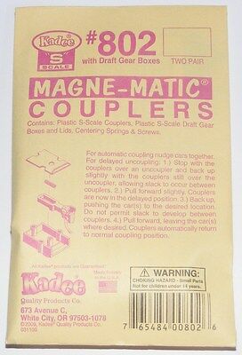 Kadee S Scale # 802  Magne-matic Couplers ~  2 Pair Pack ~  New