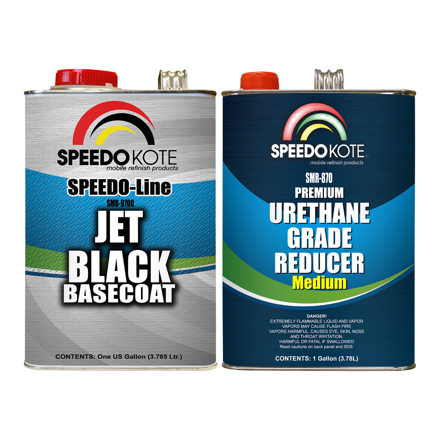 Jet Black Base Coat Kit , 2 Gallon Kit Basecoat & Urethane Reducer, Smr-9700/800