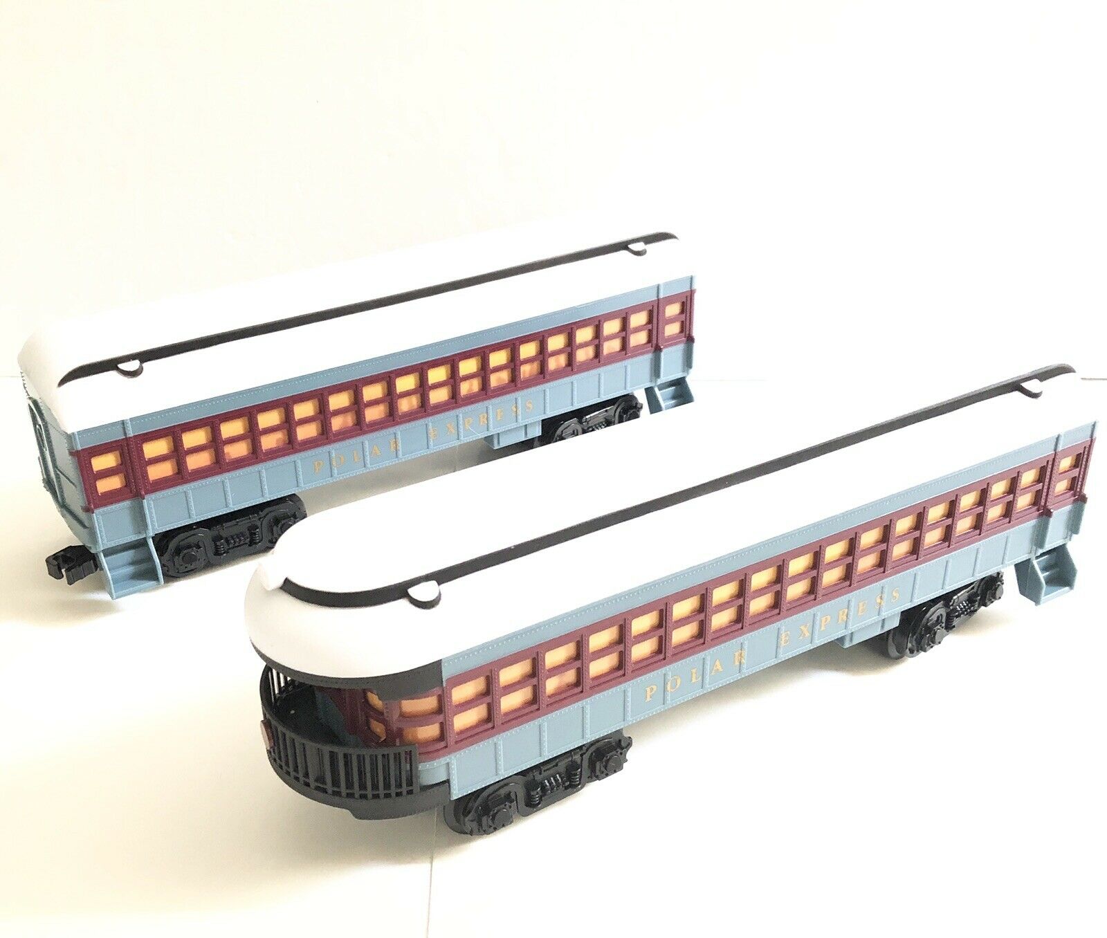 Polar Express Lionel Ready To Play 2 Passenger Cars 7-11824